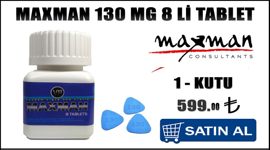 Maxman extra 100 mg 8 li tablet nedir 