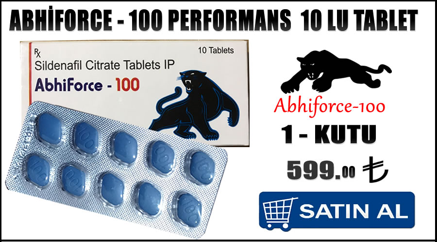 Sildenafil citrate abhiforce 100 cinsel hap faydası